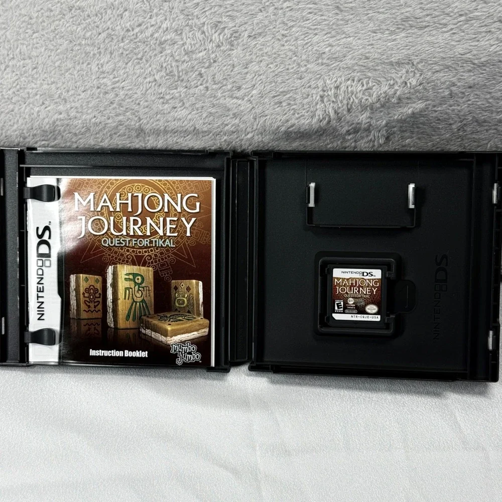 Nintendo Mahjong Journey Quest for Tikal DS Brown Puzzle Game CIB